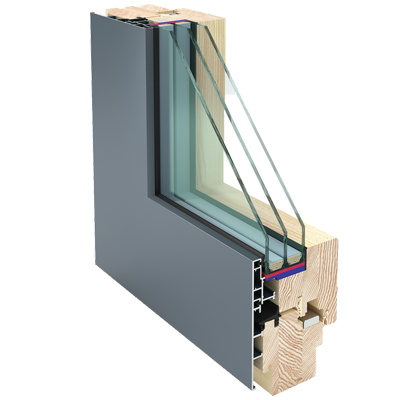 Holz-Alu Fenster Gemini Integral